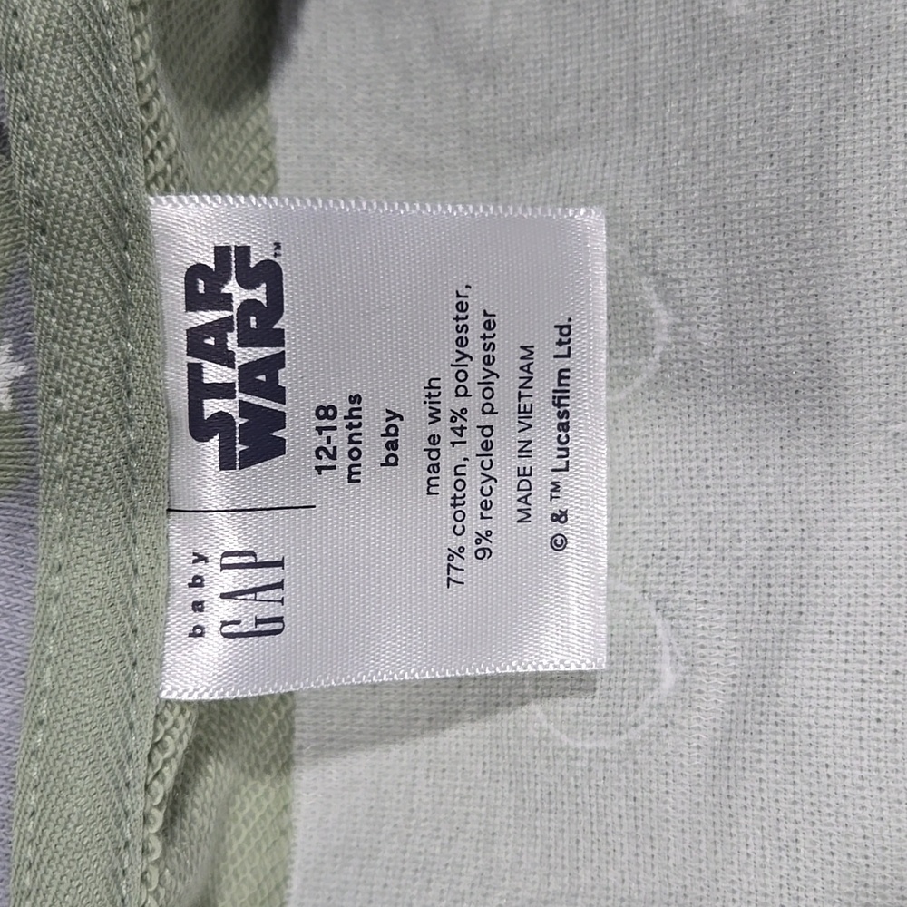 Star Wars x Baby Gap Yoda Zip Up Hoodie - Picture 8 of 14